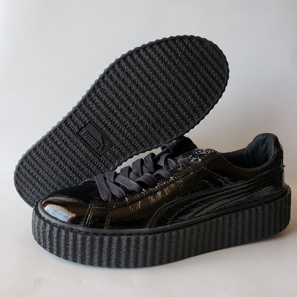 Puma Fenty Rihanna Creeper black patent leather